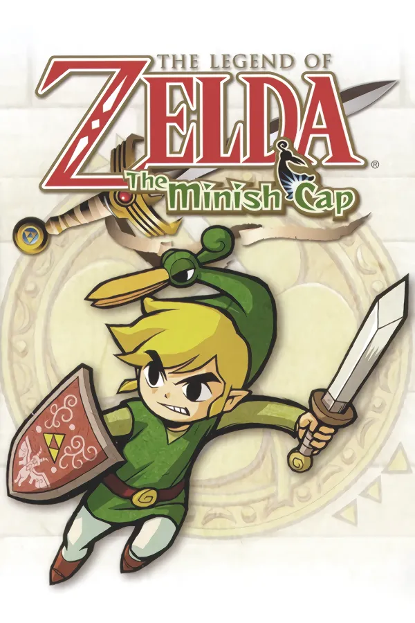 Box art for the game titled The Legend of Zelda: The Minish Cap