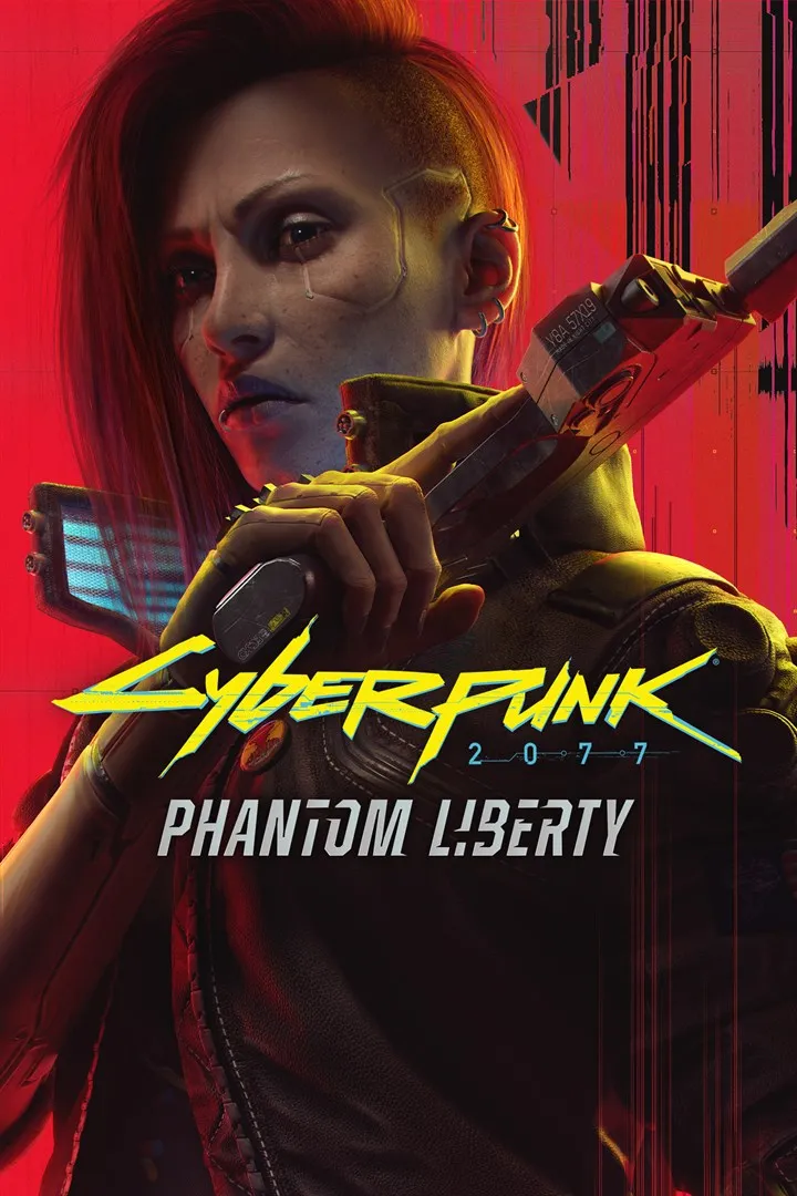 Box art for the game titled Cyberpunk 2077: Phantom Liberty