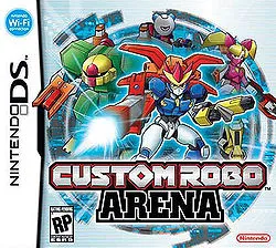 Box art for the game titled Custom Robo Arena