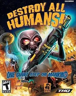 Box art for the game titled Destroy All Humans!