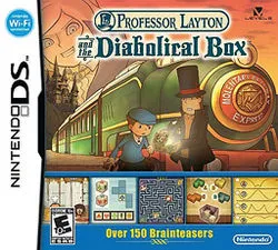 Box art for the game titled Professor Layton and the Diabolical Box