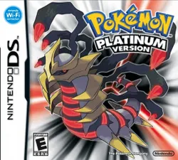 Box art for the game titled Pokémon Platinum