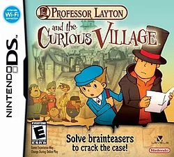 Box art for the game titled Professor Layton and the Curious Village