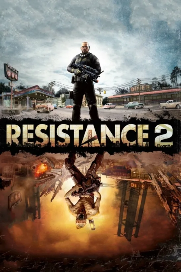 Box art for the game titled Resistance 2