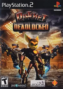 Box art for the game titled Ratchet: Deadlocked