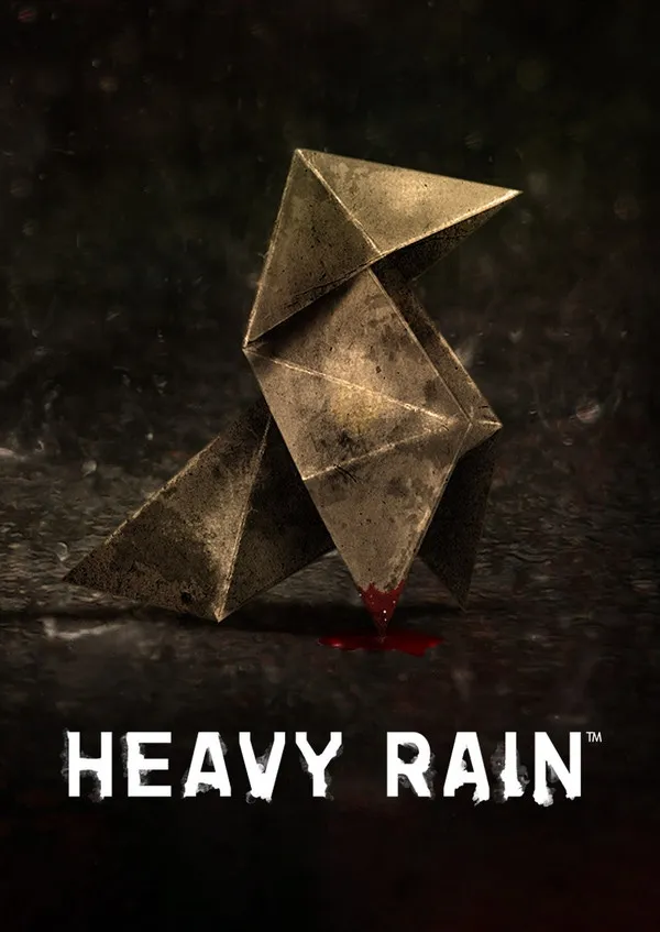 Box art for the game titled Heavy Rain