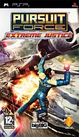 Box art for the game titled Pursuit Force: Extreme Justice
