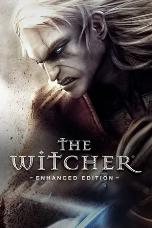 Box art for the game titled The Witcher